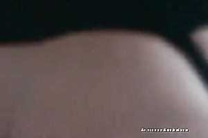 Blonde cougar in fishnet stockings is riding her GF's strap on sex toy like avid