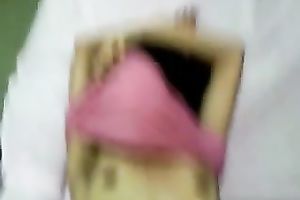 Skinny Pakistani bitch covers her face with her T-shirt