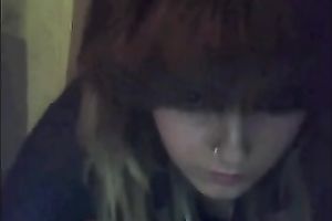 German juvenile doxy pokes her fanny with her fresh sex tool