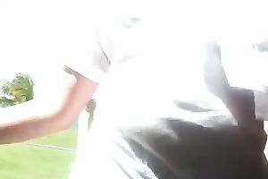 I love my girlfriend's wonderful large wazoo and so does this babe