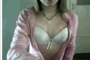 Slender teen shows me her tasty milk cans and a-hole on webcam
