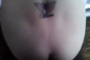 Enjoying vehement outdoor sex with my tattooed girlfriend