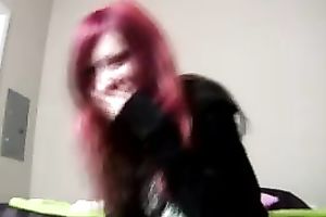 The adventures of a redhead slim legal age teenager playgirl with a giant sex tool