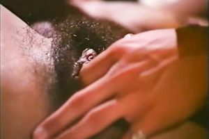 Hairy and excited Asian milf blows curly white shaft