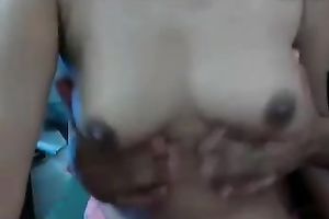 Ridiculously excited bitch craves her lover to caress her melons