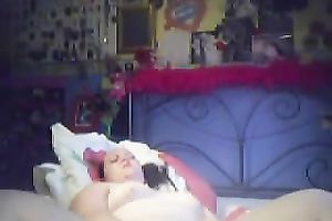 Chubby white brunette harlot stripteases on web camera