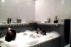 I indeed like taking bathroom with 2 spoiled women at one time