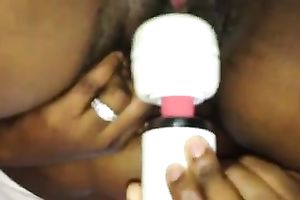 My sexually excited girlfriend is so addicted to her sex toy