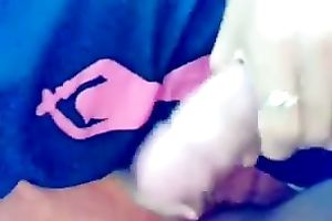 Stunning POV with my brunette hair neighbor working on my knob