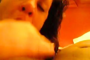 Dick-hungry brunette hair milf can not take her lips off my BBC