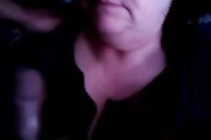 Horny granny in glasses knows how to give a valuable head