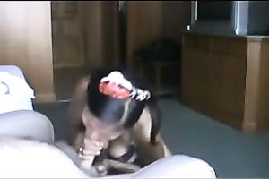 Skinny and hawt Asian hooker in my hotel room engulfing pecker