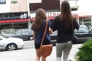 These splendidly sexy hotties in constricted leggings are so fantastic