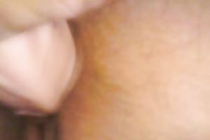 Close up homemade movie with me toying my bald slit