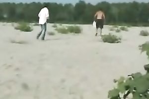 Filming my taut suntanned girlfriends eating wet cracks on lonely beach