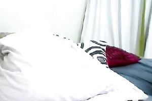 Chunky exotic beauty shows her large booty and marangos for the web camera
