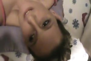 I love to engulf my boyfriend's rock hard schlong in front of a camera