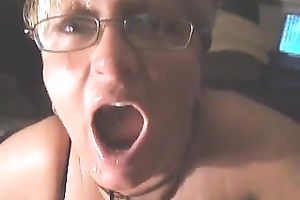 My older blond amateur wife is an experienced knob sucker