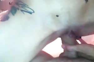 She sat on my pinkish curved ramrod and rode it hard