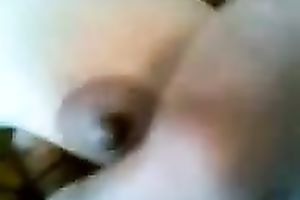Homemade sex tape with me touching my wife's boobs and pussy