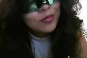 Webcam sex game with hawt Mexican babe in her bedroom