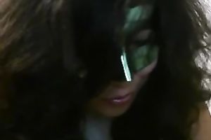 Webcam sex game with hawt Mexican babe in her bedroom