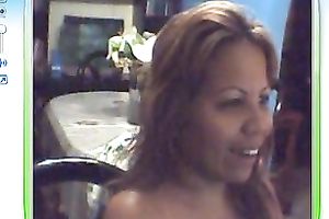 My lascivious Venezuelan girl is addicted to stripping on web camera