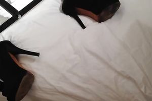 My lewd wifey allows me to toy her bald coochie