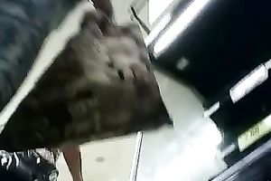 A scarcely any terrific upskirts filmed by me in a supermarket