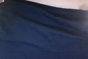 The charming booty and large milk shakes of shy legal age teenager on webcam