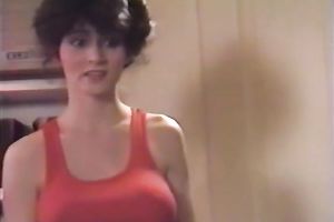 Sassy brunette hair honey masturbates in advance of giving head