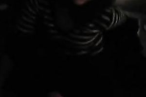 Amazing POV scene with a brunette hair coed sucking my cock