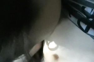 Tongue pierced slutty harlot sucks large limber ramrod greedily