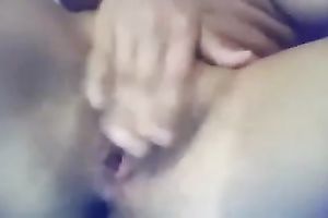 My very sexy girlfriend likes showing off her large pantoons and cumming on webcam