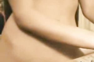 Terrific solo scene with a golden-haired hottie fingering her cooch