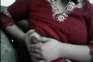 Nasty Indian black cock sluts really enjoys playing with her huge milk sacks