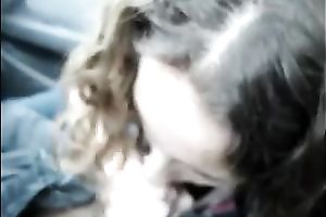 Amazingly sexually excited GF gives me a fine oral pleasure in my car