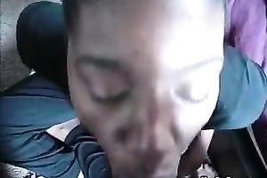 Amateur ebon bitch gives blow job to dark guy for facial