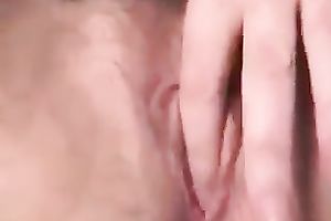 Lustful white wife aka my spouse fingers her shaggy fur pie