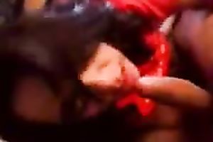Milfie brunette hair latin chick wife hungry for my wang on POV