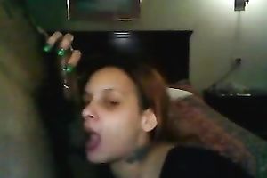 Chubby wife learns deepthroating on my heavy dark ramrod