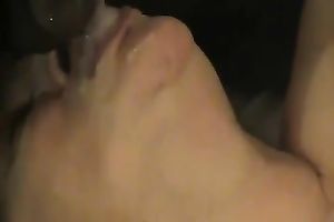 Mature fattie sucks my weiner and lets me cum on her face