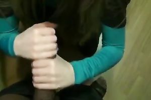 Pretty blond fuckbuddy milks my dark weiner dry in her face hole