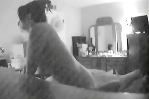 I love touching my wife's all natural mounds when this babe is on top