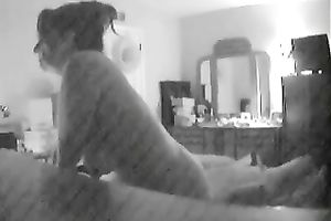 I love touching my wife's all natural mounds when this babe is on top