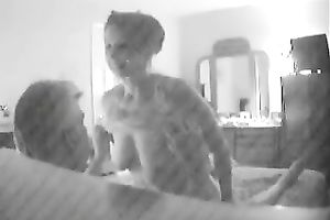 I love touching my wife's all natural mounds when this babe is on top