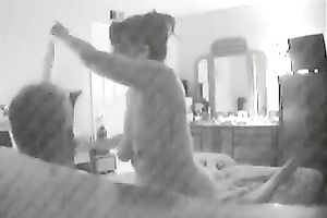 I love touching my wife's all natural mounds when this babe is on top