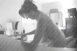 I love touching my wife's all natural mounds when this babe is on top