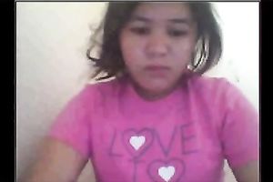 Chubby slutty wife shows her natural billibongs for the web camera