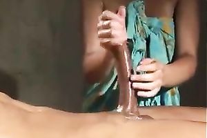 Playing and massaging the majestic black ramrod of my boyfriend